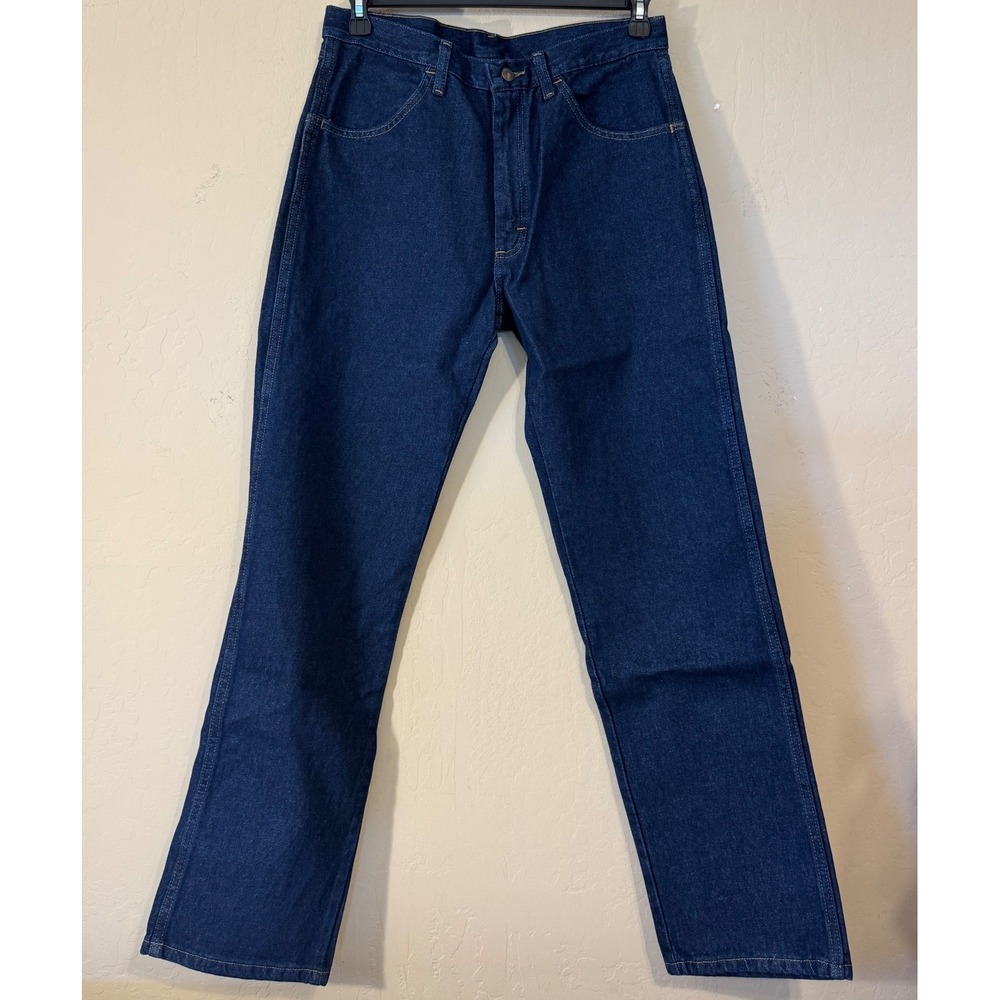 Rustler Wrangler Jeans Men 33x32 Dark Regular Straight Heavyweight Denim‎ NEW